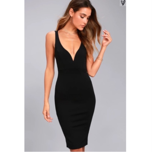 Lulu's Dresses & Skirts - Lulu's Black Strappy Dress | Size Medium